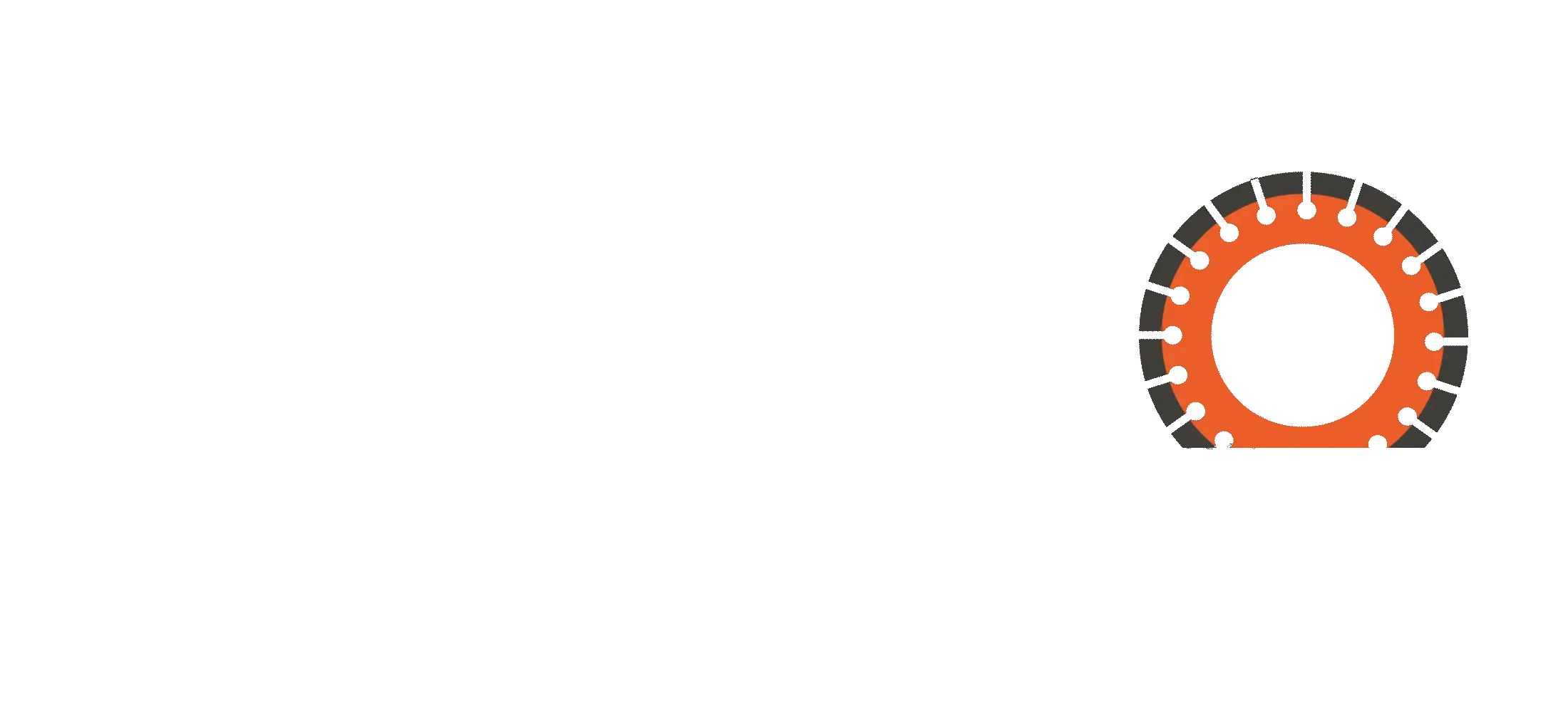 Crosscut animated logo for concrete cutting services