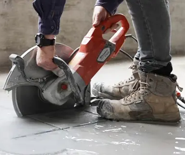Floor sawing services offered by Crosscut in Perth